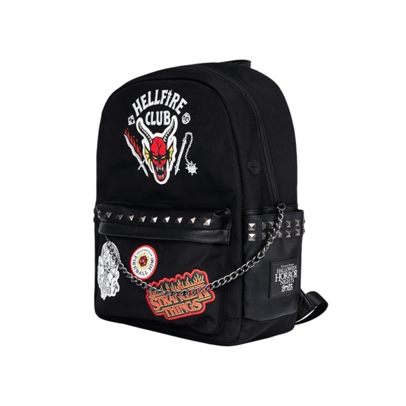 Universal Studios Halloween Horror Nights Stranger Things Hellfire Club Backpack - Picture 2 of 4